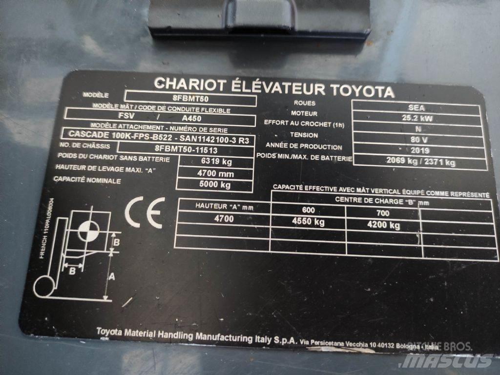 Toyota 8FBMT50 Elektrikli forkliftler