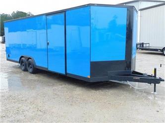  Covered Wagon Trailers 8.5x24 Vnose with 7' inside