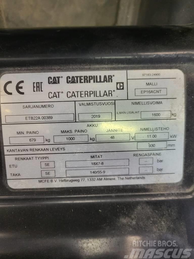 CAT EP16 ACNT " Lappeenrannassa" Elektrikli forkliftler