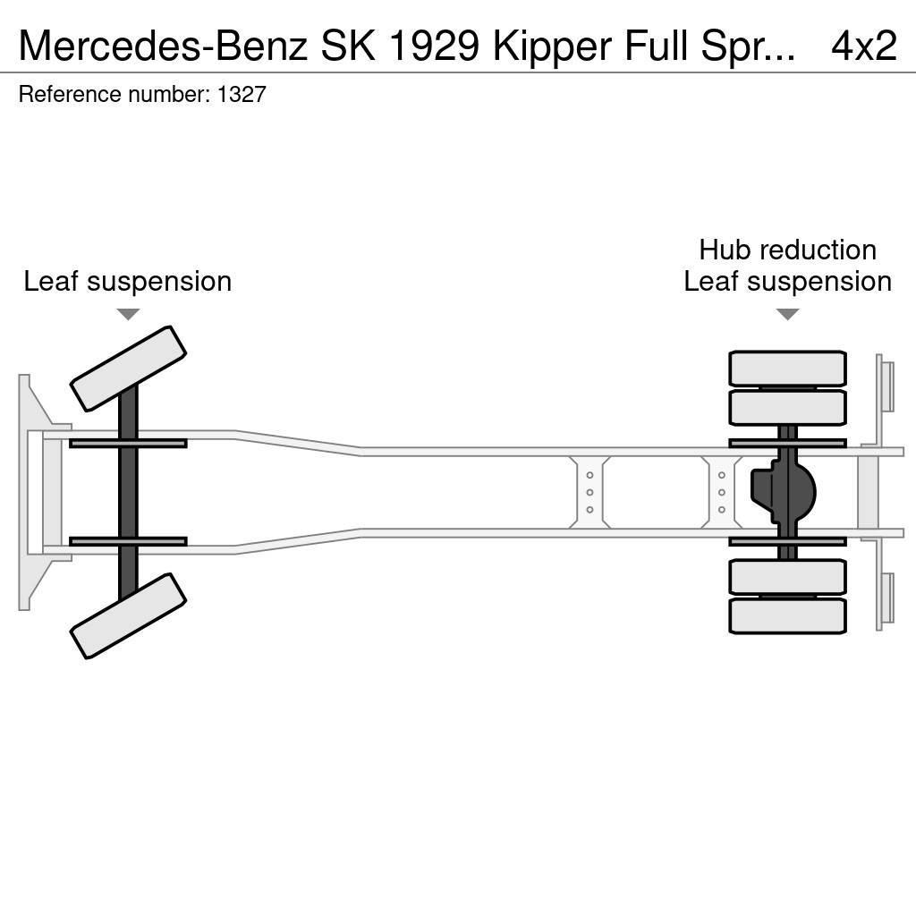 Mercedes-Benz SK 1929 Kipper Full Spring V8 Big Axle Good Condit Damperli kamyonlar