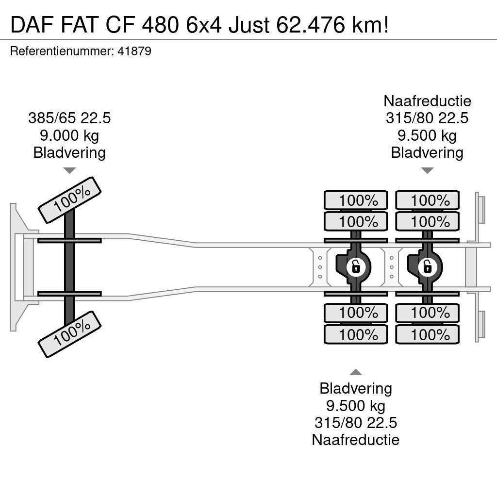 DAF FAT CF 480 6x4 Just 62.476 km! Vinçli kamyonlar