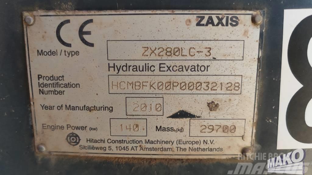 Hitachi ZX 280 LC-3 Paletli ekskavatörler