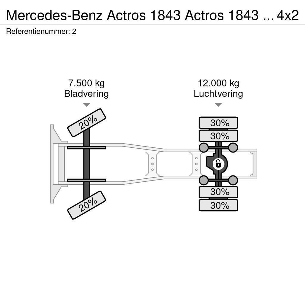 Mercedes-Benz Actros 1843 Actros 1843 ADR 4x2 RETARDER Çekiciler