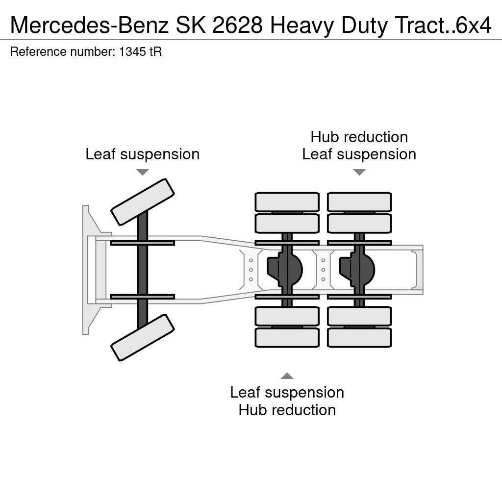 Mercedes-Benz SK 2628 Heavy Duty Tractor 6x4 V8 ZF Big Axle Good Çekiciler
