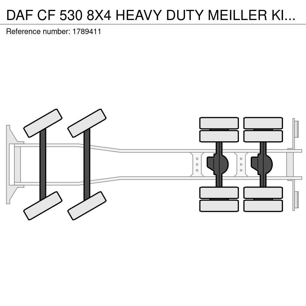 DAF CF 530 8X4 HEAVY DUTY MEILLER KIPPER/TIPPER EX DEM Damperli kamyonlar
