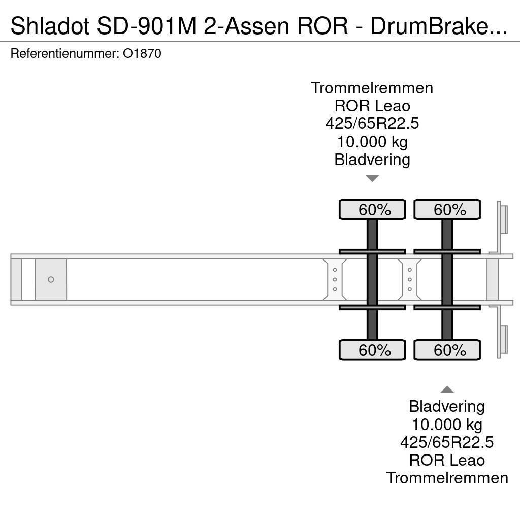  SHLADOT SD-901M 2-Assen ROR - DrumBrakes - SteelSu Konteyner yari çekiciler