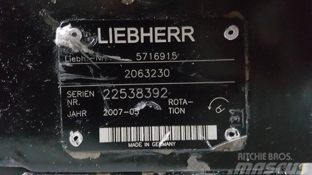 Liebherr 5716915 - L566/L574 - Drive pump/Fahrpumpe/Rijpomp Hidrolik