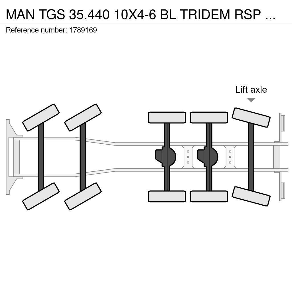 MAN TGS 35.440 10X4-6 BL TRIDEM RSP SAUGBAGGER/SUCTION Vidanjörler