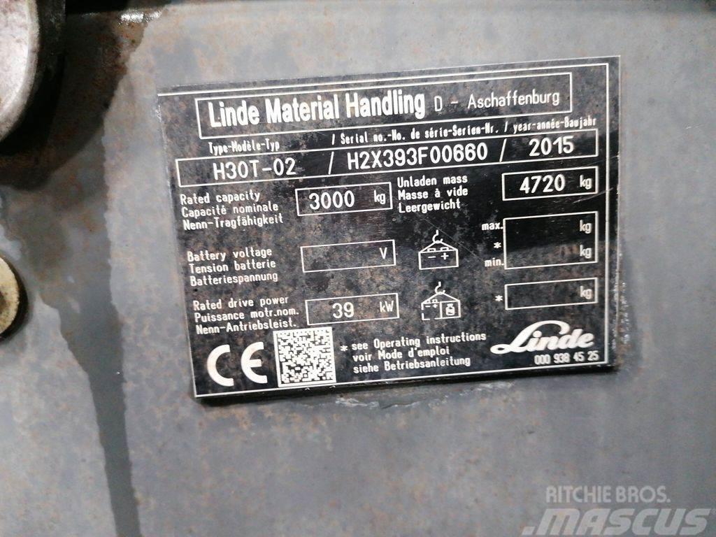 Linde H30T-02 LPG'li forkliftler