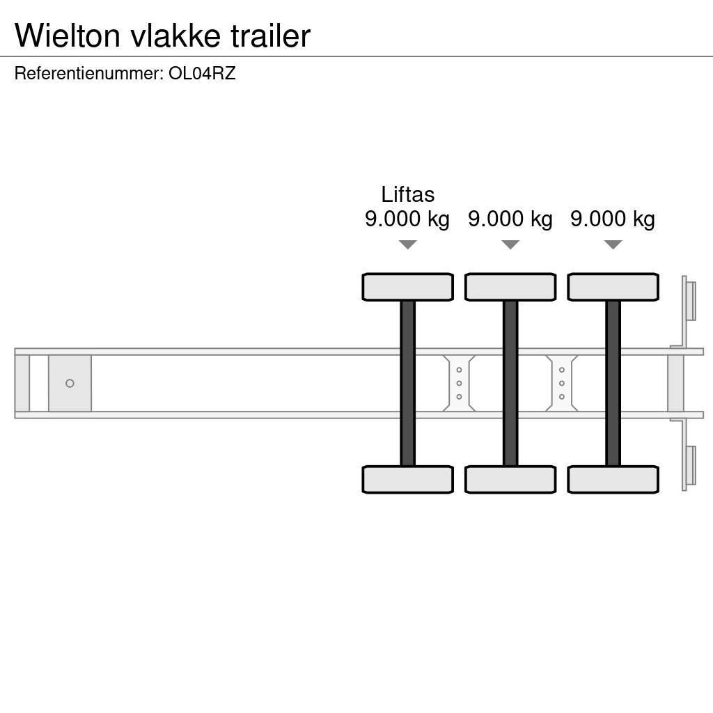 Wielton vlakke trailer Flatbed çekiciler