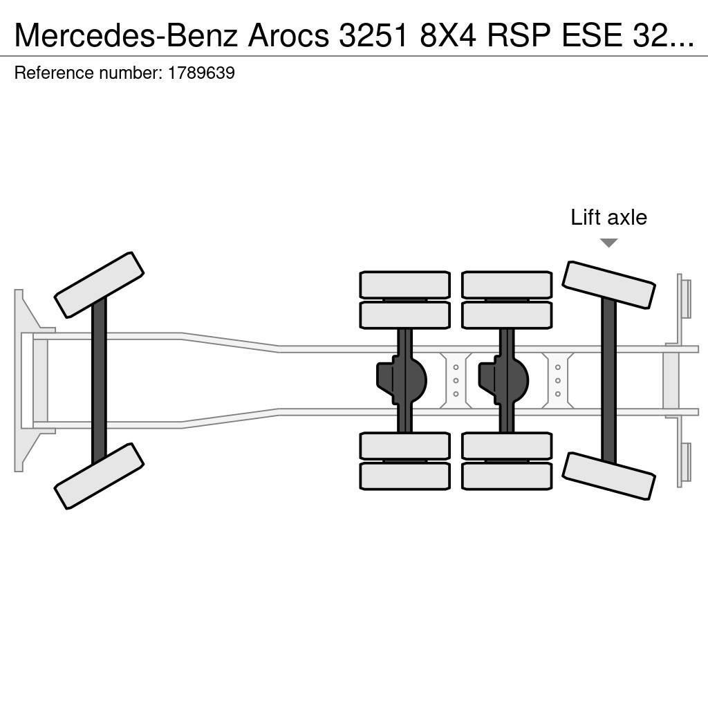 Mercedes-Benz Arocs 3251 8X4 RSP ESE 32/10-DV-K SAUGBAGGER/SUCTI Vidanjörler