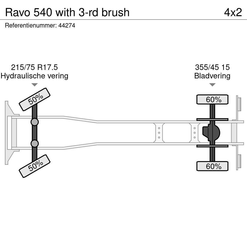 Ravo 540 with 3-rd brush Süpürme kamyonları