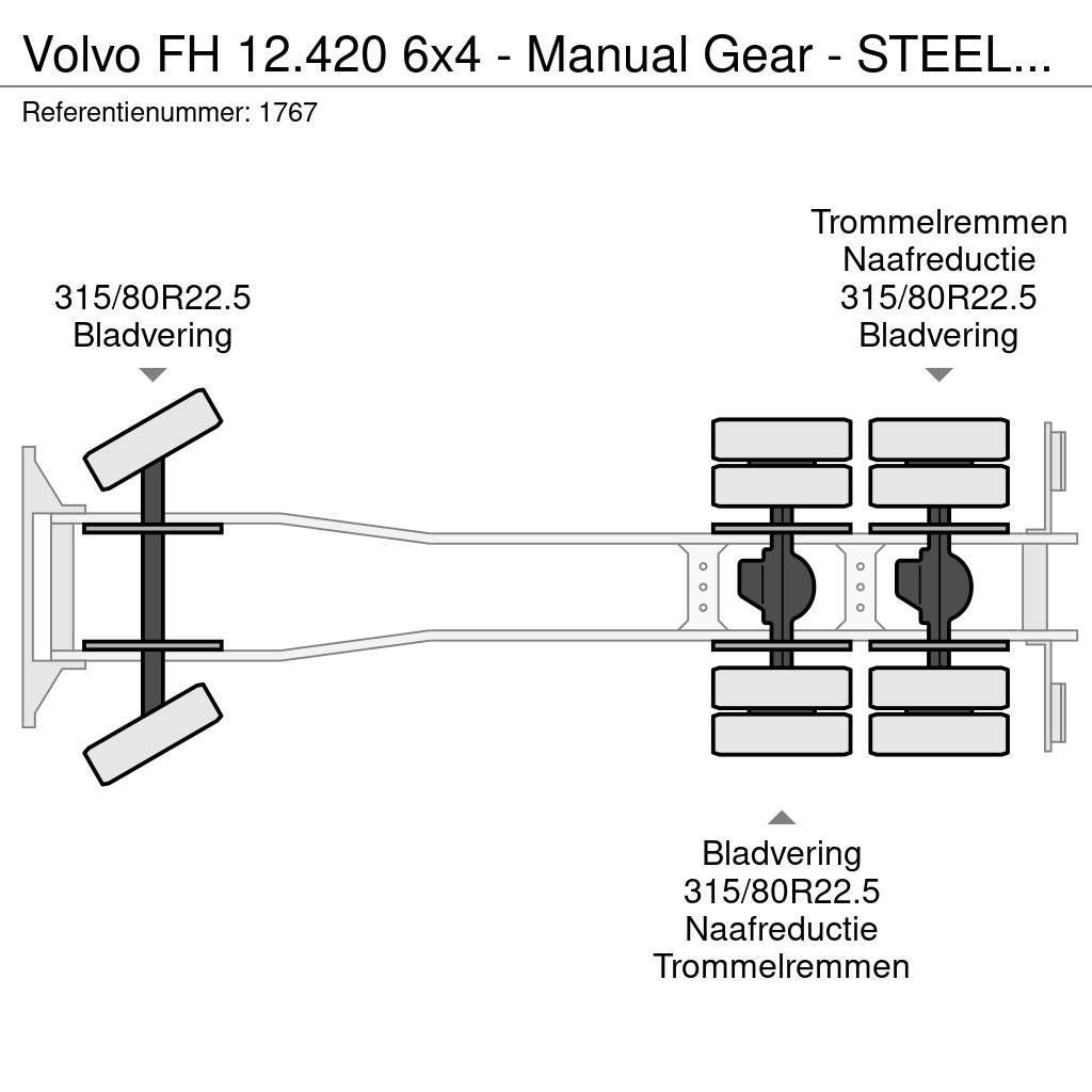 Volvo FH 12.420 6x4 - Manual Gear - STEEL/STEEL - Big Ax Damperli kamyonlar