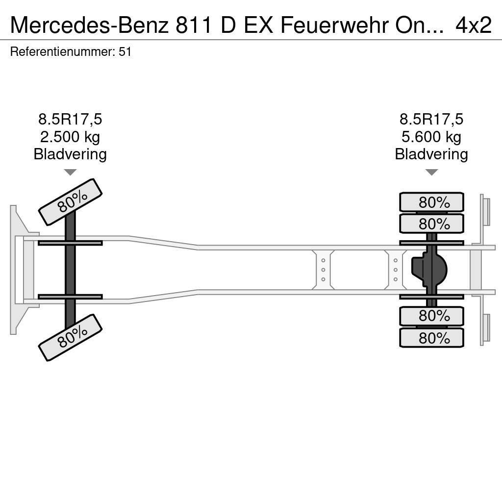 Mercedes-Benz 811 D EX Feuerwehr Only 13.000 KM Like New! Çekiciler