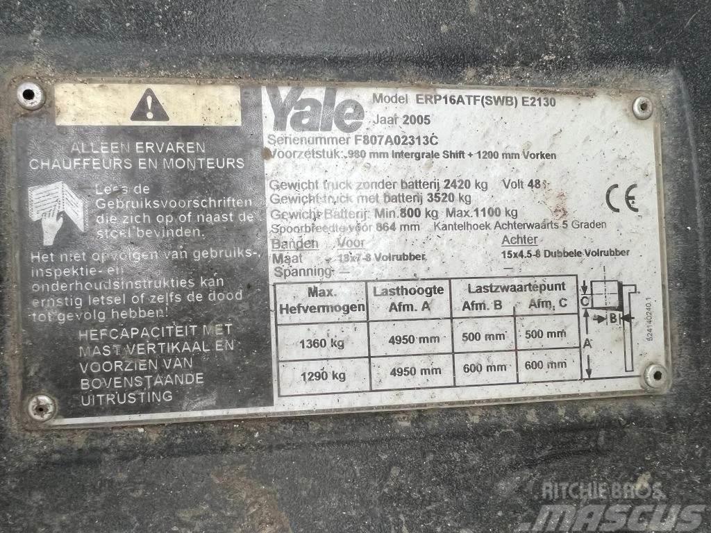 Yale ERP 16 Elektrikli forkliftler