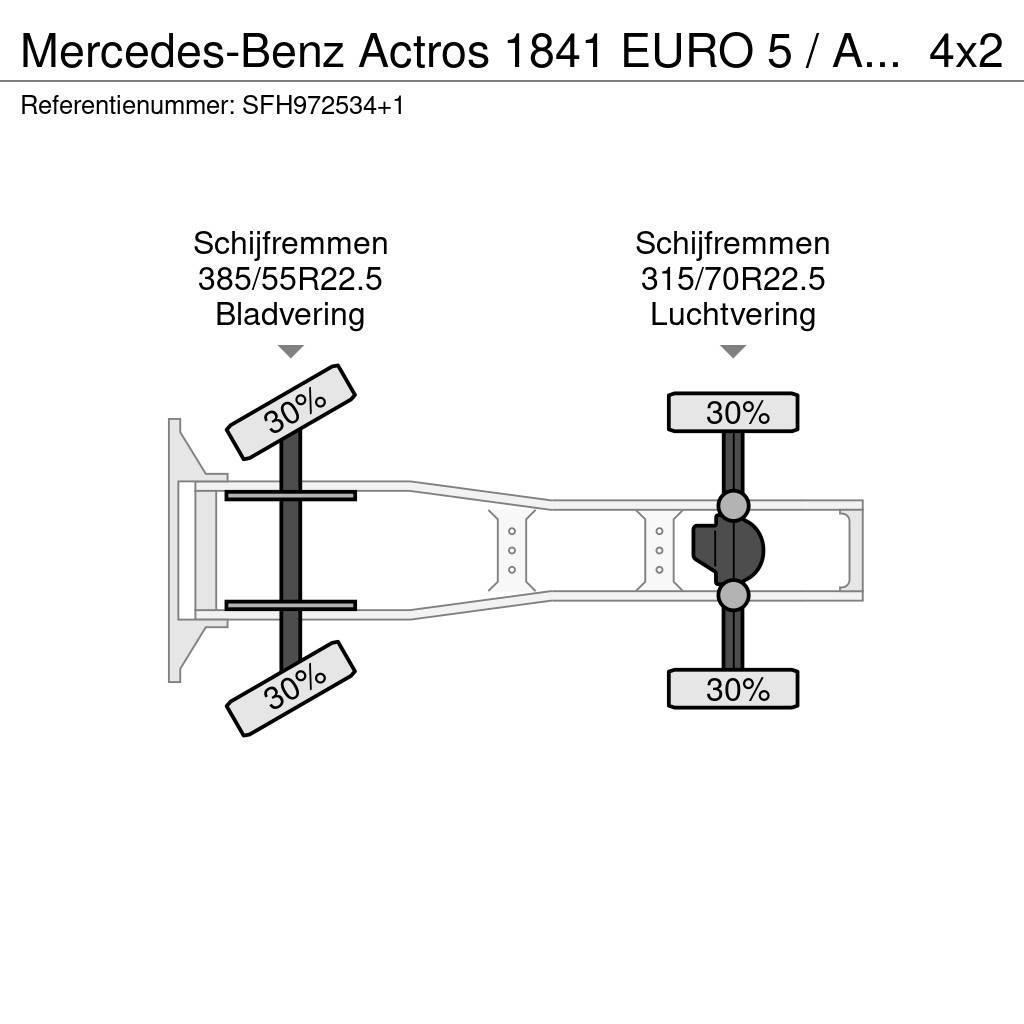 Mercedes-Benz Actros 1841 EURO 5 / AIRCO / RETARDER Çekiciler