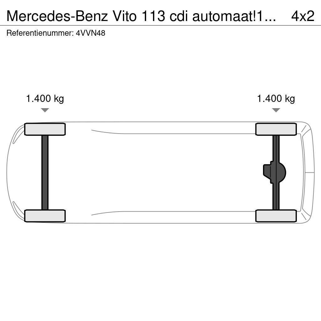 Mercedes-Benz Vito 113 cdi automaat!140dkm!! Kapali kasa kamyonetler