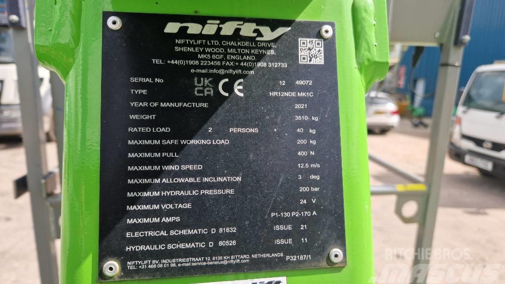 Niftylift HR 12 N D E Körüklü personel platformları