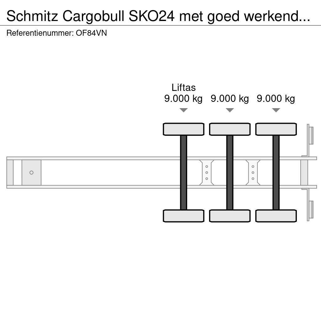 Schmitz Cargobull SKO24 met goed werkende carrier vector koelmotor, Frigofrik çekiciler