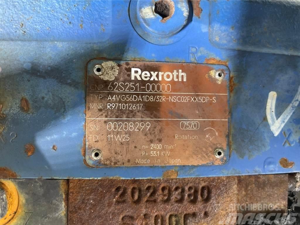 Hitachi ZW95LSD-Rexroth A4VG56DA1D8/32R-Drive pump/Rijpomp Hidrolik