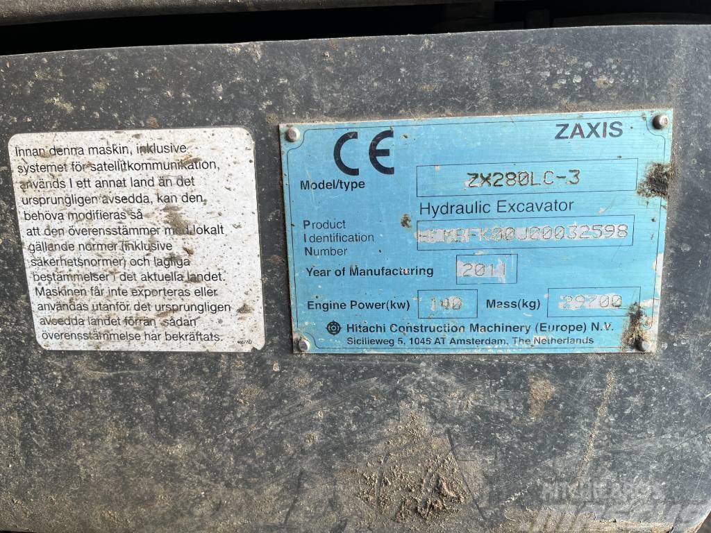 Hitachi ZX 280 LC-3/ Härnösand Paletli ekskavatörler