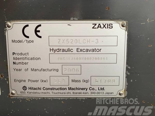 Hitachi ZX520LCH-3, low hours Paletli ekskavatörler