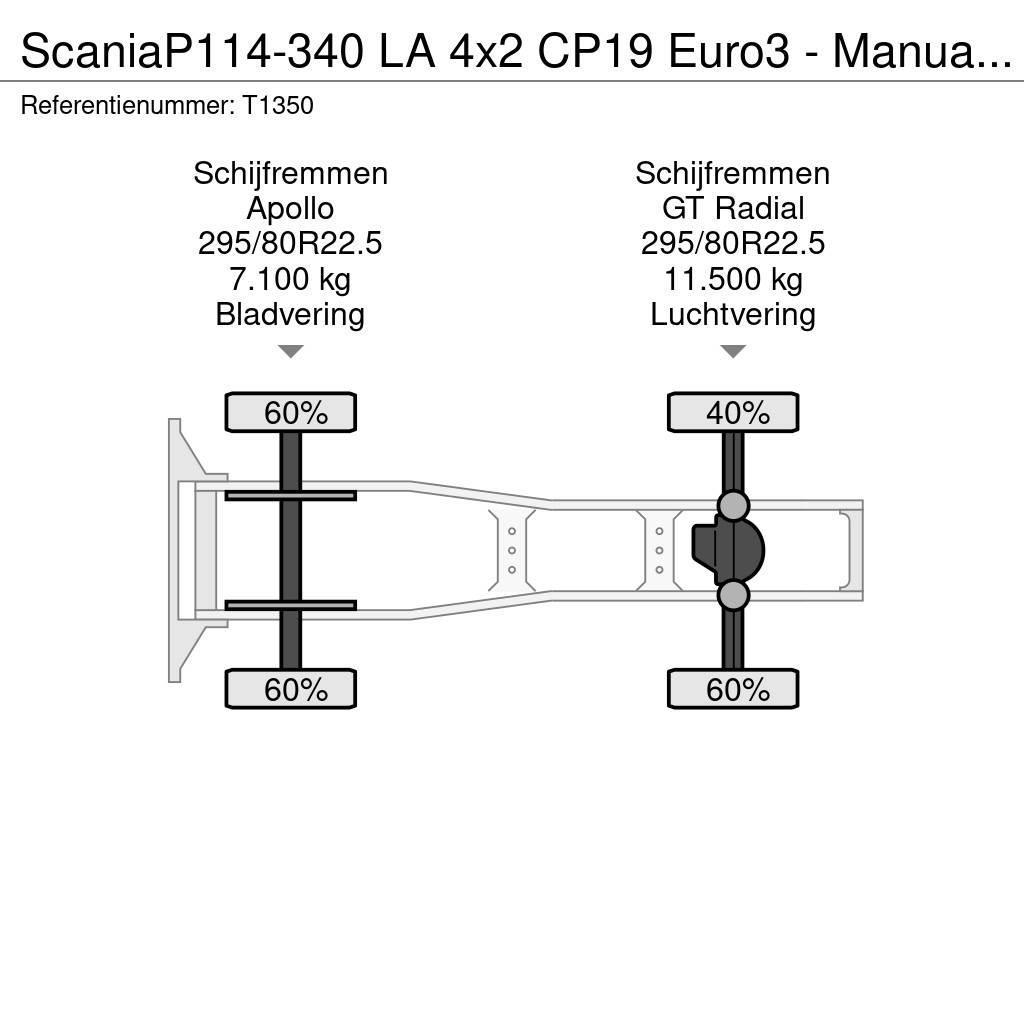 Scania P114-340 LA 4x2 CP19 Euro3 - Manual - Side Skirts Çekiciler