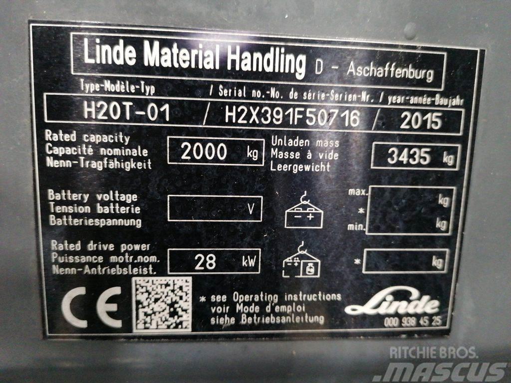 Linde H20T-01 LPG'li forkliftler