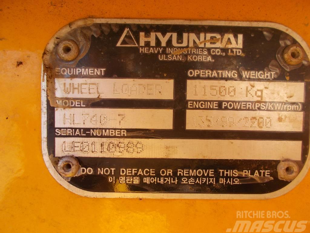 Hyundai HL 740-7 Tekerlekli yükleyiciler