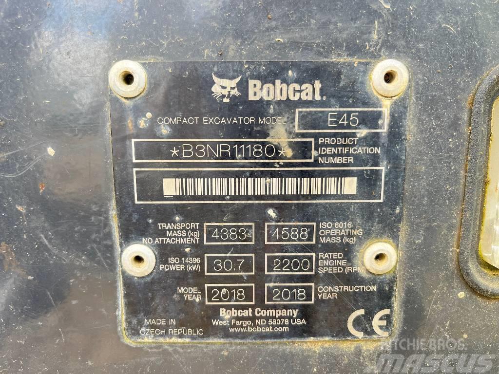 Bobcat E 45 Mini ekskavatörler, 7 tona dek