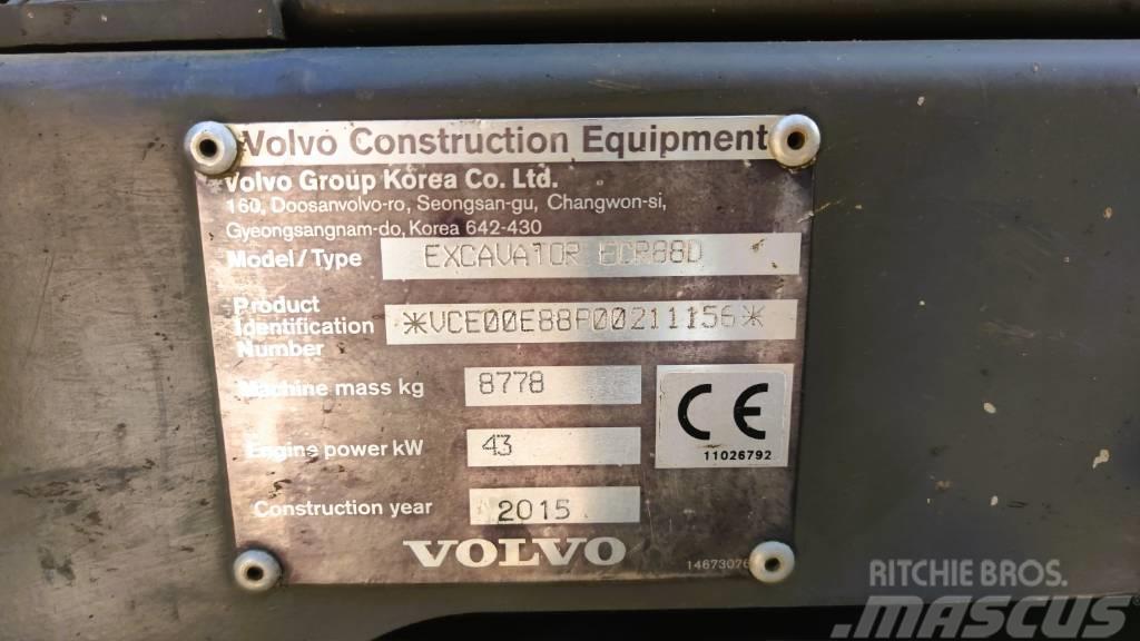 Volvo ECR 88D Paletli ekskavatörler