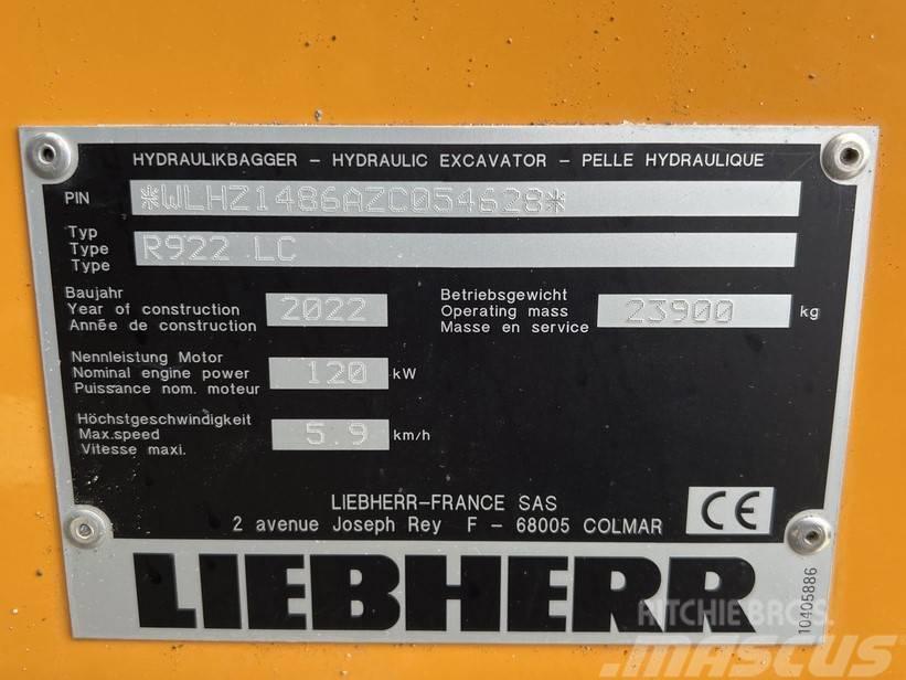 Liebherr R922 LC Paletli ekskavatörler
