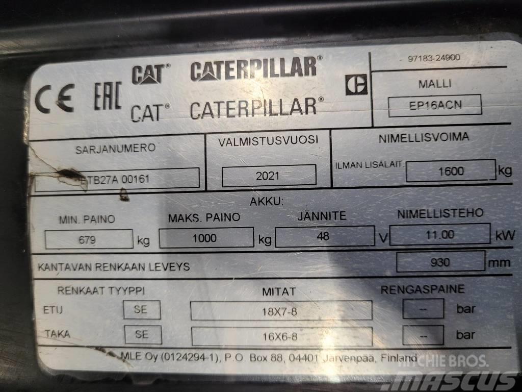 CAT EP16 ACN Elektrikli forkliftler