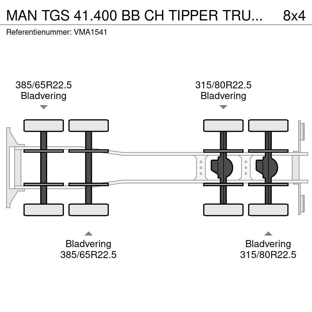 MAN TGS 41.400 BB CH TIPPER TRUCK (6 units) Damperli kamyonlar