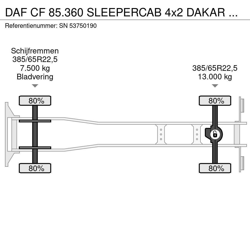 DAF CF 85.360 SLEEPERCAB 4x2 DAKAR EDUCATION TRUCK (ZF Kapali kasa kamyonlar