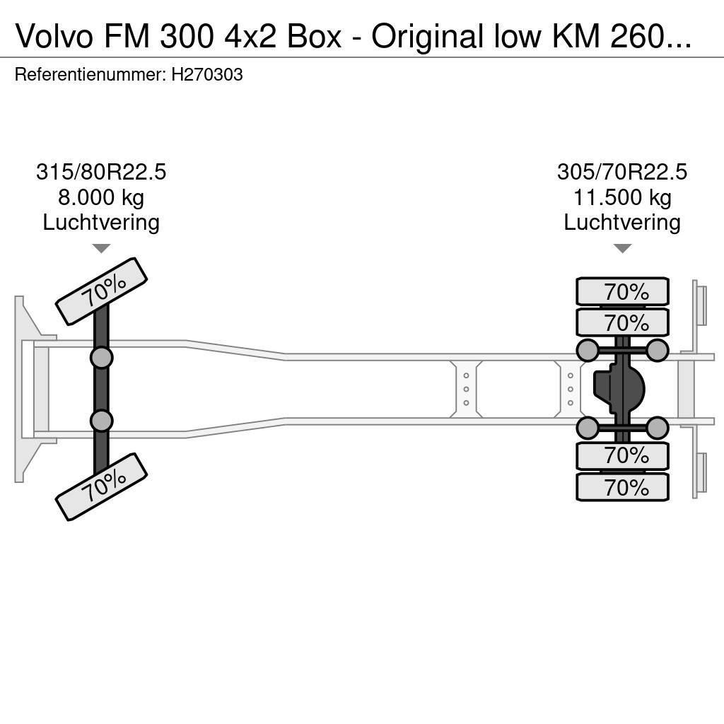 Volvo FM 300 4x2 Box - Original low KM 260Tkm - Loadlift Kapali kasa kamyonlar