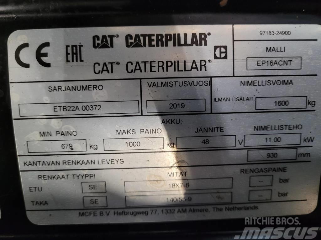 CAT EP16ACNT Elektrikli forkliftler