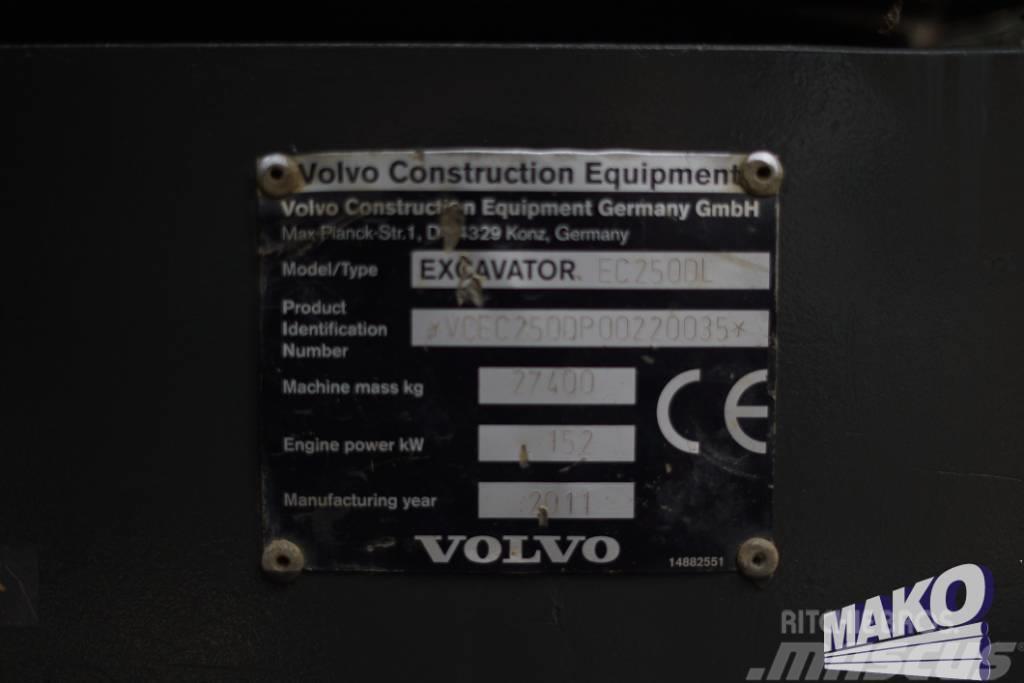 Volvo EC 250 D L Paletli ekskavatörler