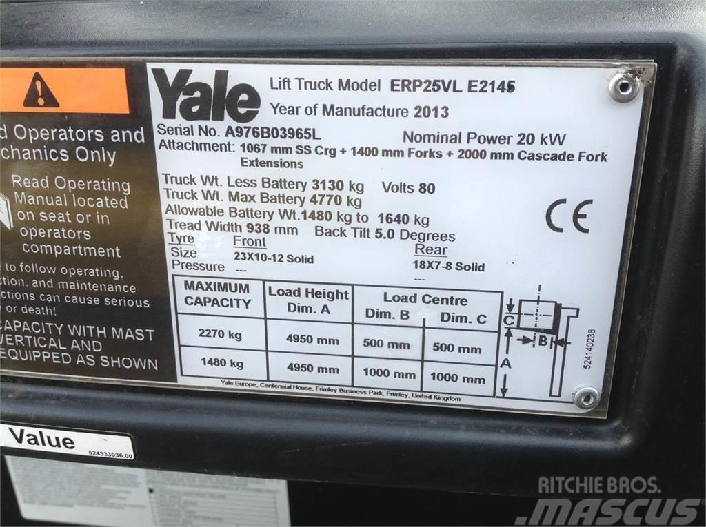 Yale ERP 25 VL heftruck Elektrikli forkliftler