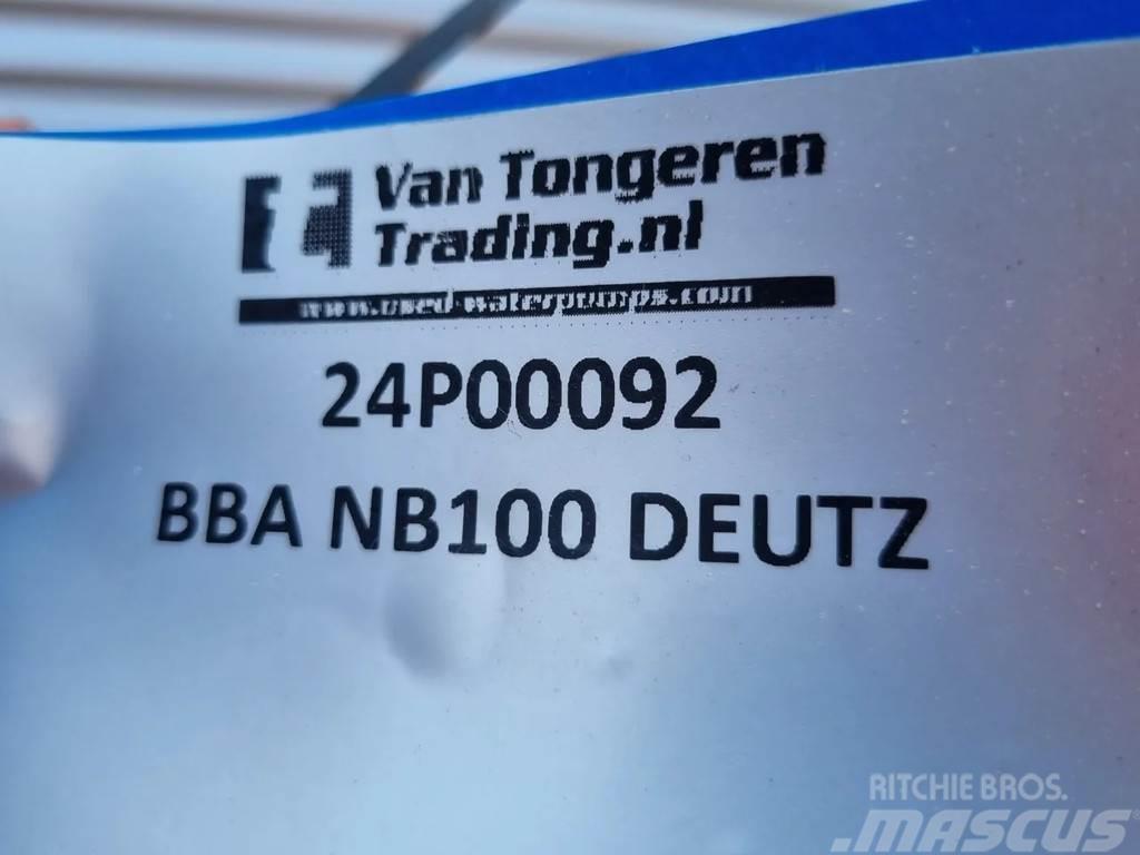 BBA NB100 + DEUTZ F2L 1011F Su pompalari