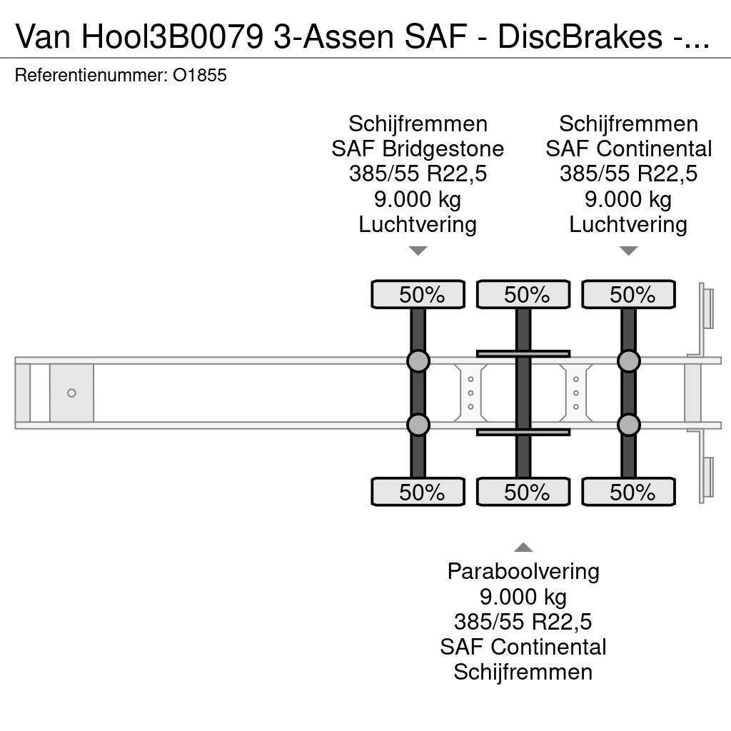 Van Hool 3B0079 3-Assen SAF - DiscBrakes - ADR - Backslider Konteyner yari çekiciler