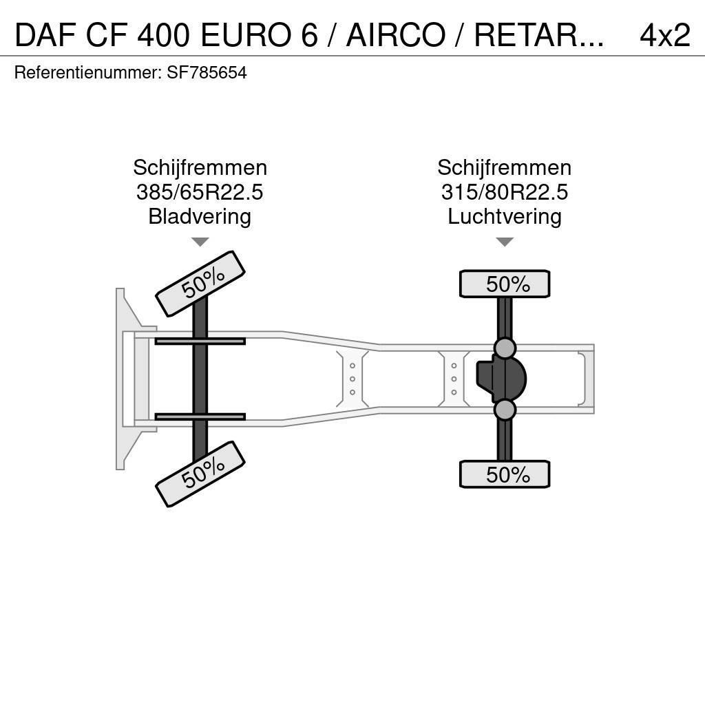 DAF CF 400 EURO 6 / AIRCO / RETARDER Çekiciler