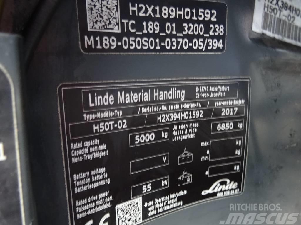 Linde H50T-02 LPG'li forkliftler