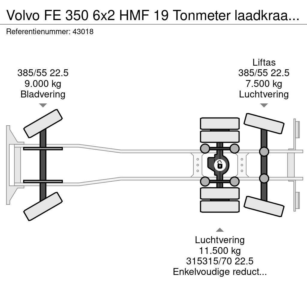Volvo FE 350 6x2 HMF 19 Tonmeter laadkraan New and Unuse Vinçli kamyonlar