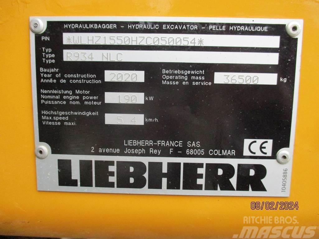Liebherr R 934 Litronic Paletli ekskavatörler