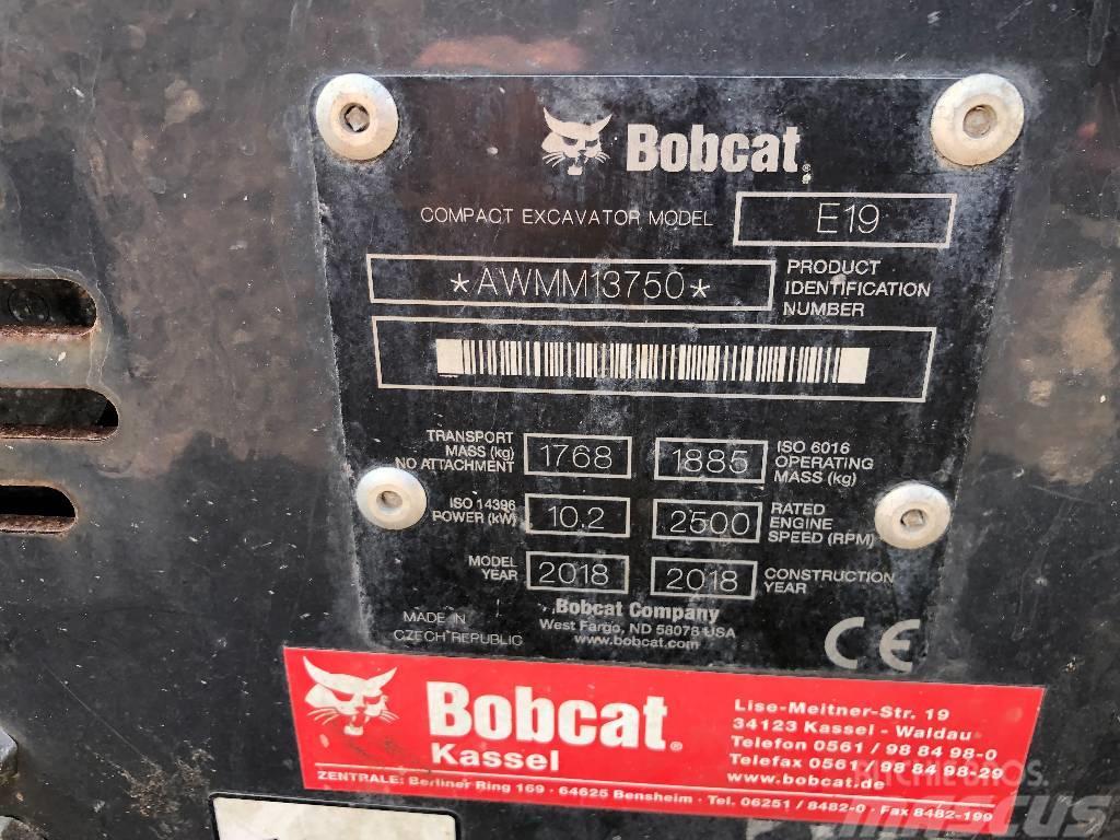 Bobcat E 19 Mini ekskavatörler, 7 tona dek