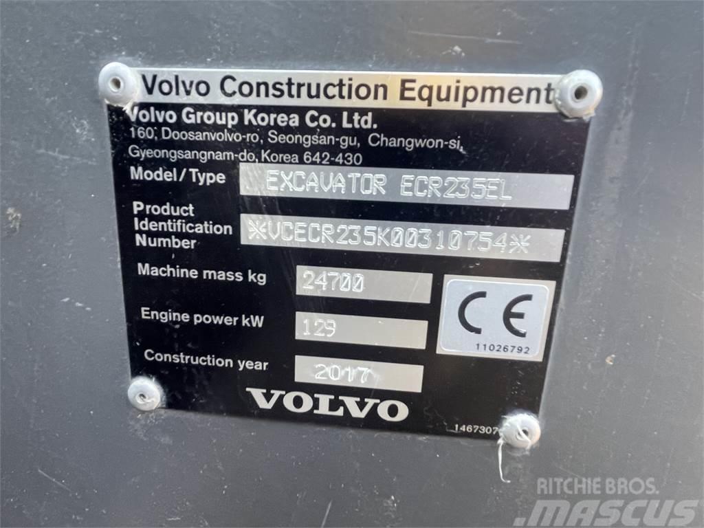 Volvo ECR235EL Paletli ekskavatörler