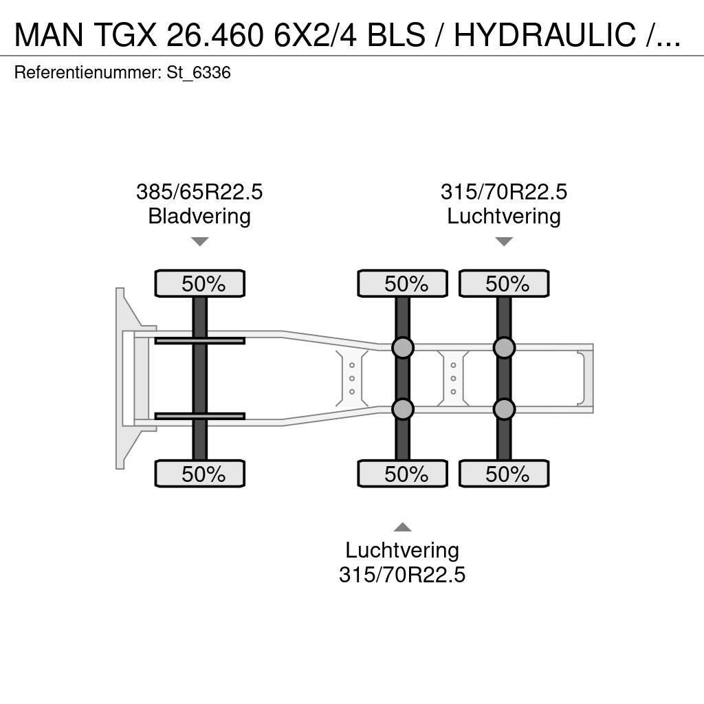 MAN TGX 26.460 6X2/4 BLS / HYDRAULIC / NL TRUCK Çekiciler