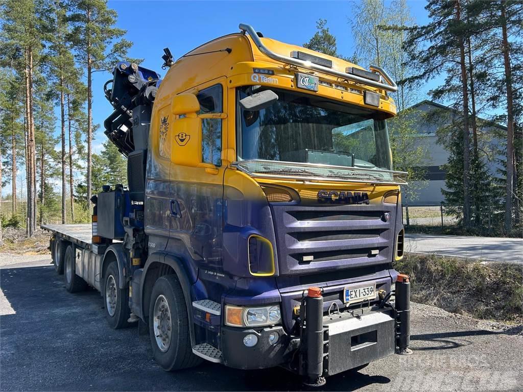 Scania R 580 + PM65SP nosturi Crane trucks