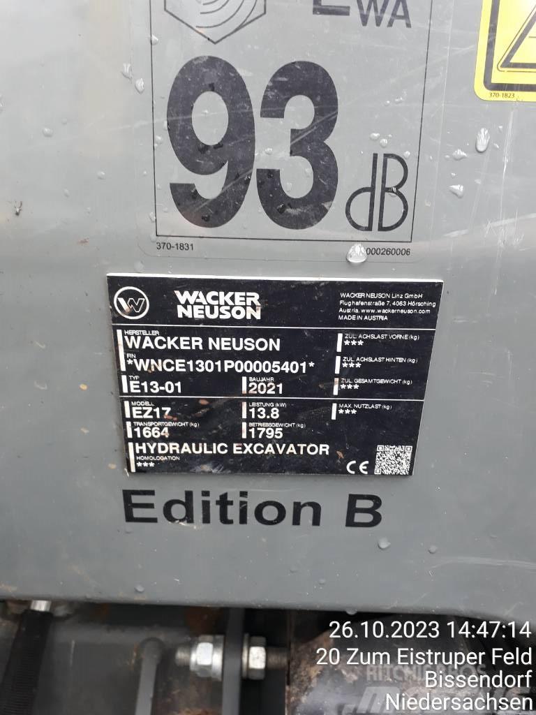 Wacker Neuson EZ 17 Paletli ekskavatörler